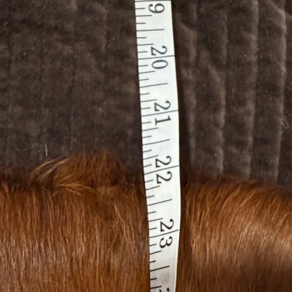 Cowhide artisan Brown and White Leather Shoulder Bag - Picture 11 of 11